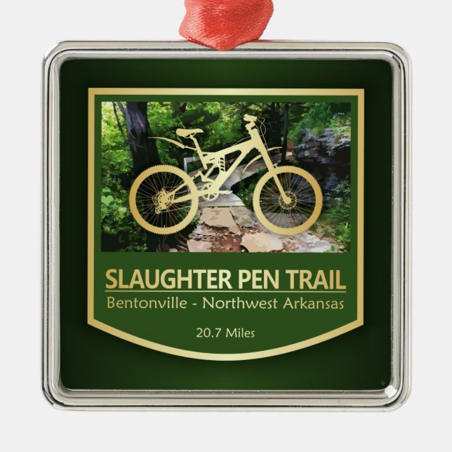 Slaughter Pen Trail (bike2) Metal Ornament (Front)