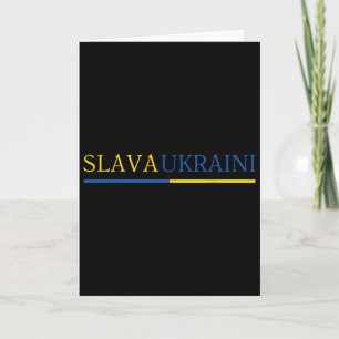 Slava Ukraini Glory To Ukraine 2 Card