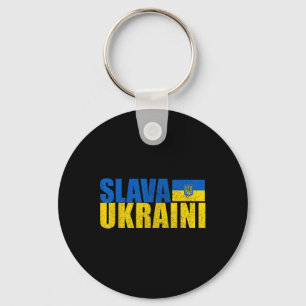 Slava Ukraini Glory To Ukraine 3  Keychain