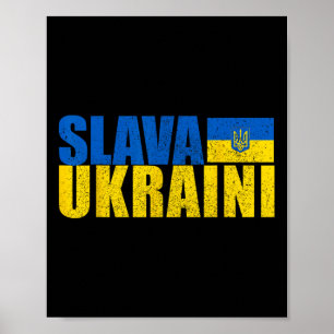 Slava Ukraini Glory To Ukraine 3  Poster