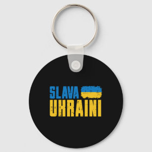 Slava Ukraini Glory To Ukraine Flag Ukrainian Wome Keychain