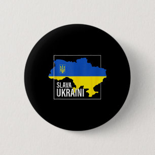 Slava Ukraini Glory To Ukraine Shirt I Stand With 2 Inch Round Button