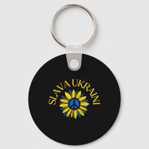 Slava Ukraini Glory To Ukraine Stand With Ukraine Keychain