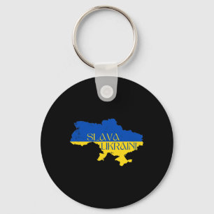 Slava Ukraini Glory To Ukraine Support Ukraine Keychain
