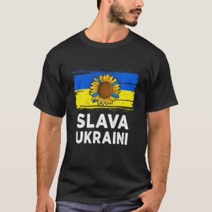 Slava Ukraini Glory To Ukraine Support Ukrainian F T-Shirt