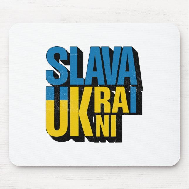 Slava Ukraini Graphic  Mouse Pad (Front)