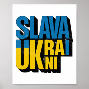 Slava Ukraini Graphic  Poster
