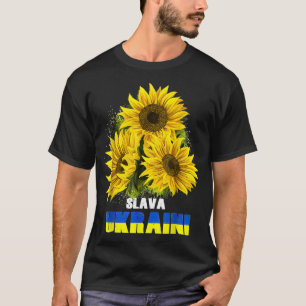 Slava Ukraini Sunflower Ukraine T-Shirt