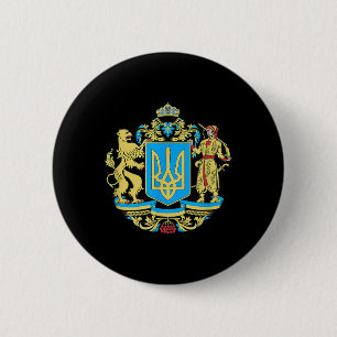 Slava Ukraini Ukraine Logo Ukrainian Gifts Apparel 2 Inch Round Button