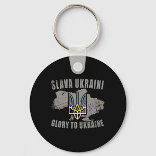 Slava Ukraini Ukraine Shirt Glory To Ukraine Suppo Keychain