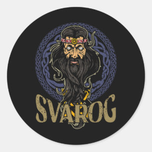 Slavic Celestial Being Craftsmanship Pagan Slavs P Classic Round Sticker