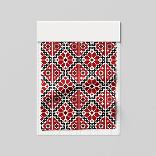 Slavic Ethnic Embroidery, Balkan Traditional Fabric