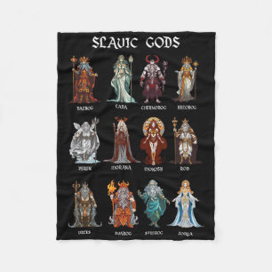 Slavic Gods Pagan Slavs Ancient Mythology Ukraine Fleece Blanket
