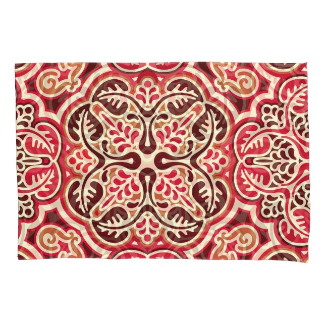 Slavic Ornament Vintage Seamless Pattern Pillowcase (Front)