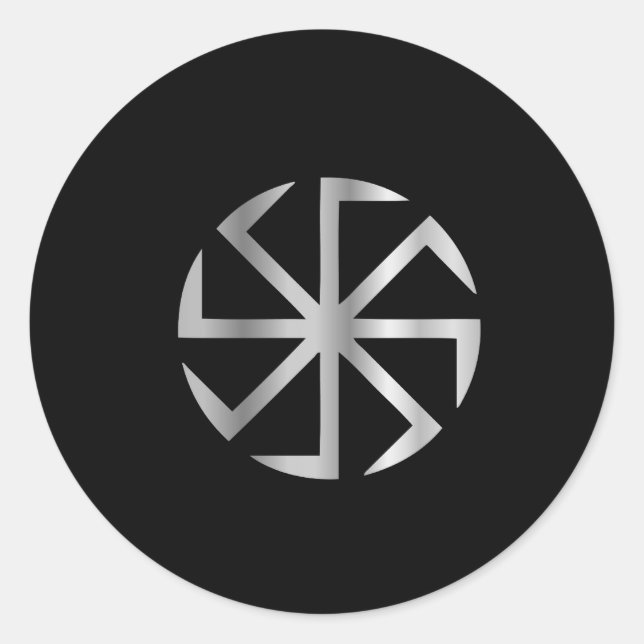 Slavik religion- The Kolovrat symbol Classic Round Sticker (Front)