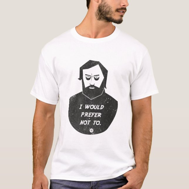 Slavoj Zizek - I would prefer not to T-Shirt (Front)