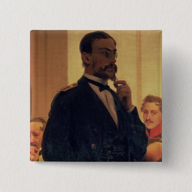 Slavonic Composers 2 Inch Square Button (Front)