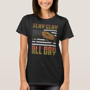 Slay Clay All Day - Sports Shooters & Clay Pigeon  T-Shirt