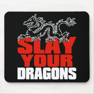 SLAY DRAGONS, for Jordan Peterson fans Mouse Pad