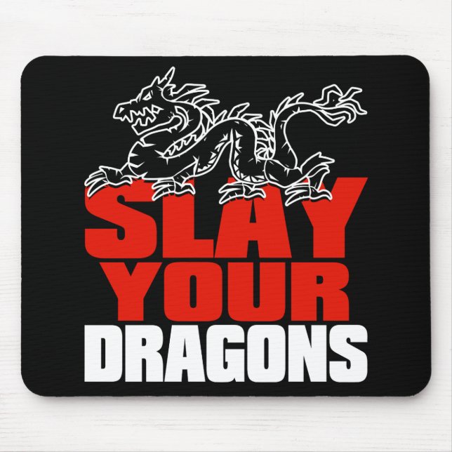 SLAY DRAGONS, for Jordan Peterson fans Mouse Pad (Front)