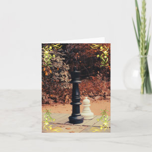 Slay King Chess Greeting Card Fall Background