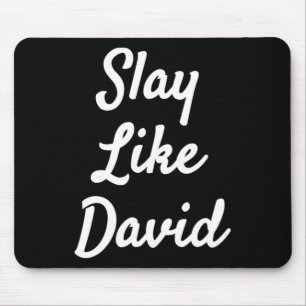 Slay Like David Christianity Bible Gift Mouse Pad