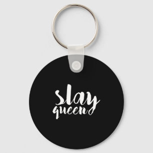 Slay Queen Print Keychain