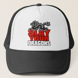 Slay your dragons, Gift for Jordan B Peterson fan Trucker Hat