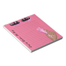 Slaying Lashes All Day Customize Lash Tech Notepad