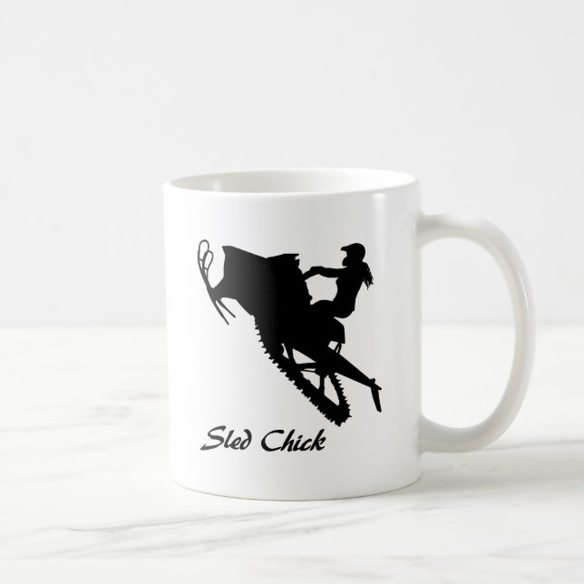 Sled Chick Coffee Mug (Right)