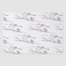 Sled Dog Christmas Tissue Paper