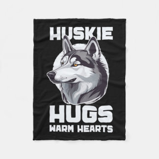 Sled Dog Huskie Alaska Winter Sports Sledding Fun  Fleece Blanket
