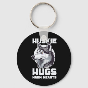 Sled Dog Huskie Alaska Winter Sports Sledding Fun Keychain