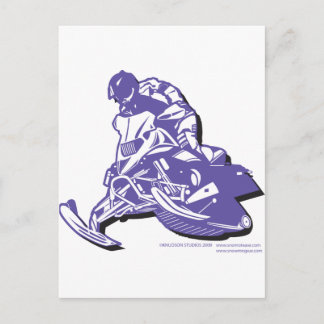 SLEDDER-Purp Postcard