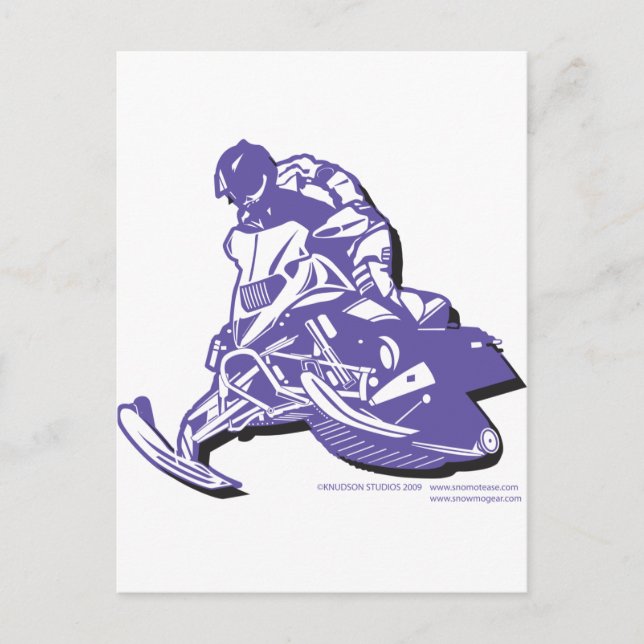 SLEDDER-Purp Postcard (Front)