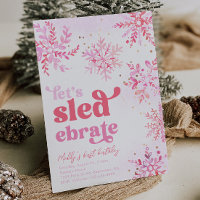 Sledding Birthday Party Invitation