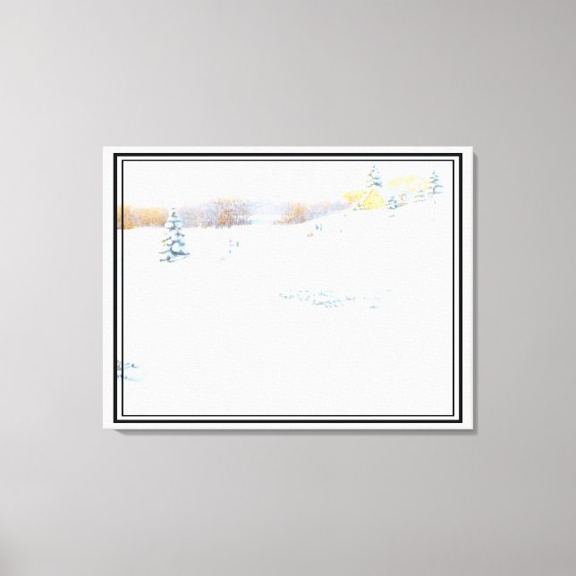 Sledding - canvas print (Front)