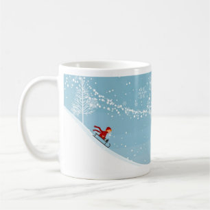 Sledding Fun Wintertime Mug