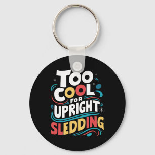Sledding Snow Sled Winter Sport Winter Outdood Act Keychain