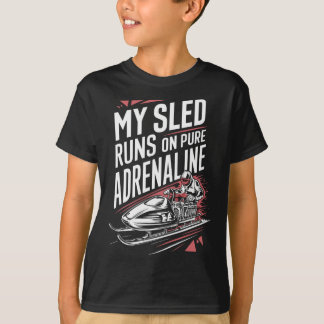 Sledding Snow Sled Winter Sport Winter Outdood Act T-Shirt
