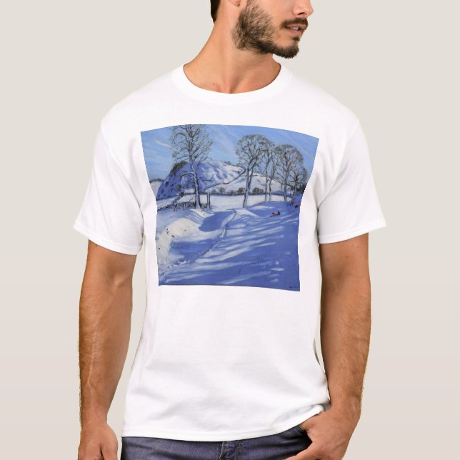 Sledging Derbyshire Peak District 2012 T-Shirt (Front)