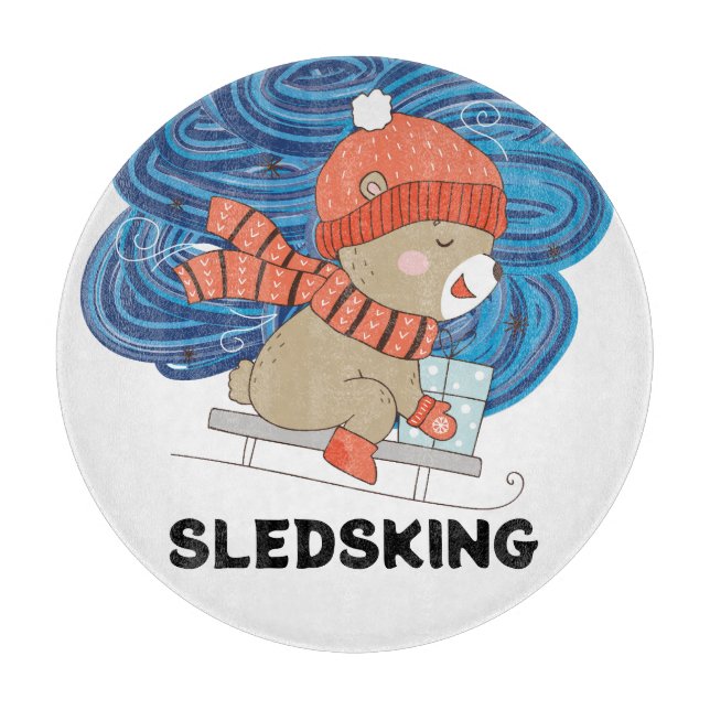 Sledsking Personalizable  Cutting Board (Front)