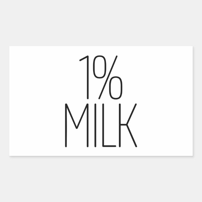 Sleek 1% Milk Sticker (Front)