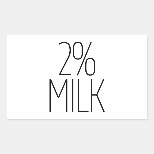 Sleek 2% Milk Sticker (Front)