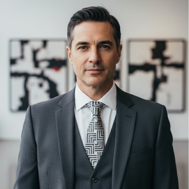 Sleek Abstract Grid Sophistication Tie (Creator Uploaded)