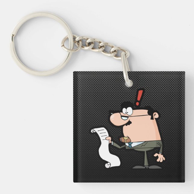 Sleek Accountant Keychain (Front)