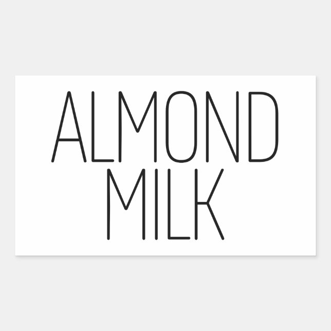 Sleek almond milk sticker (Front)