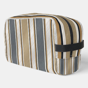 Sleek and Modern Stripe Pattern Dopp Kit