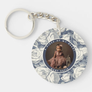 Sleek Anniversary Gifts For Her Rose Flower Keychain