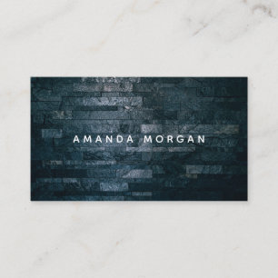 Sleek Black and Grey Wall, Modern Business Card